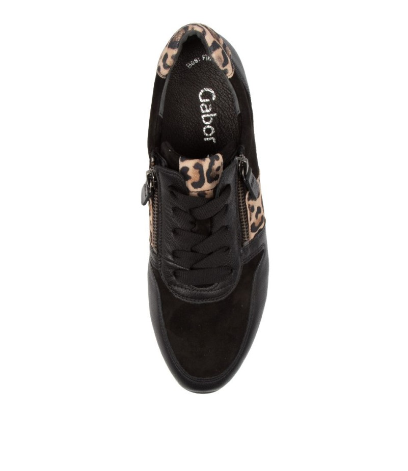 Gabor Madison Zwart Leer