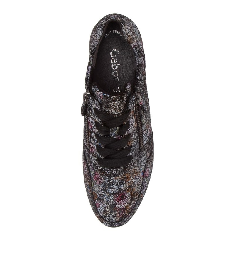 Gabor Madison Zwarte Leren Sneakers