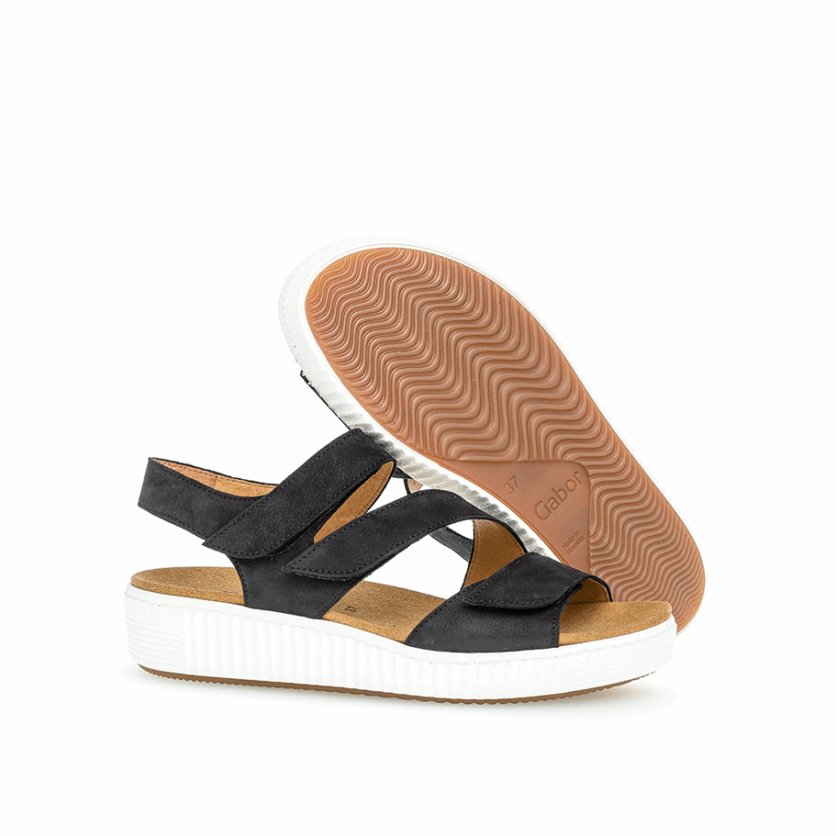 Gabor Nachtblauwe Enkelband Sandaal