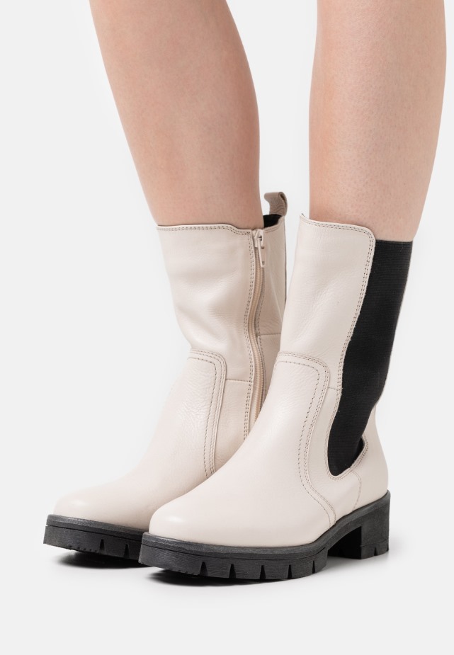 Gabor Nachtblauwe Enkellaarsjes Met Plateauzool