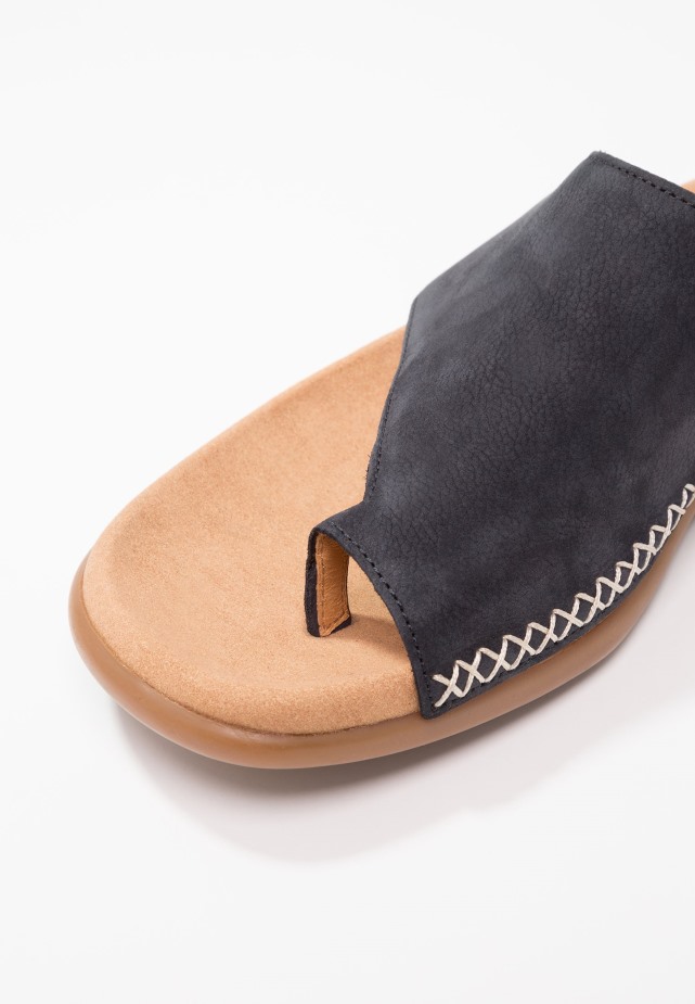 Gabor Nachtblauwe T-bar Sandalen