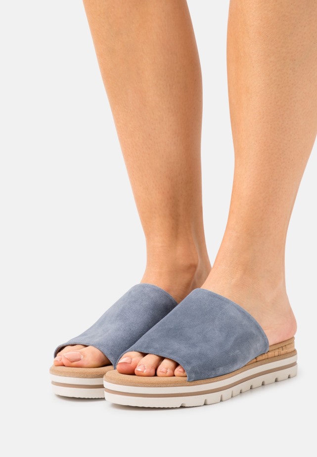 Gabor Nachtblauwe T-bar Sandalen