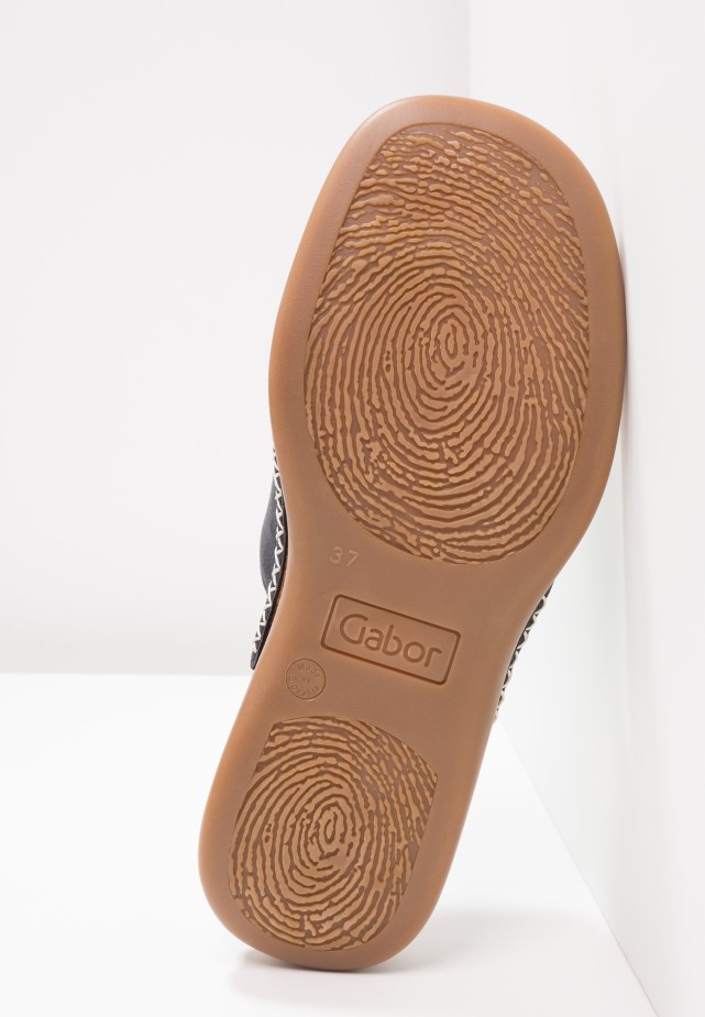 Gabor Nachtblauwe T-bar Sandalen