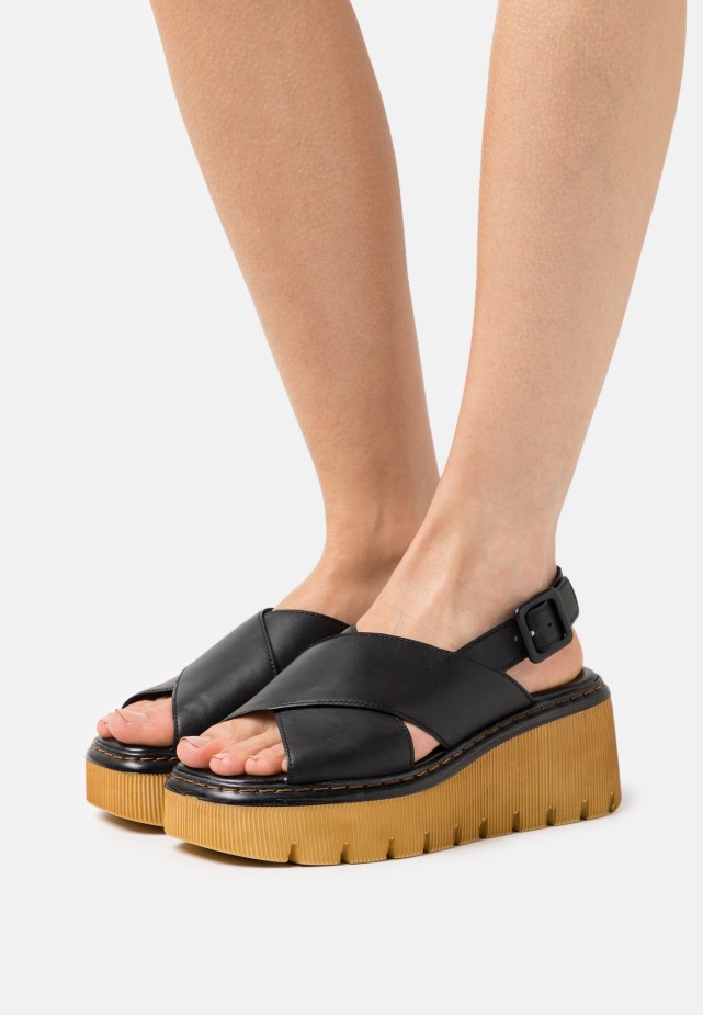 Gabor Plateausandalen Zwart