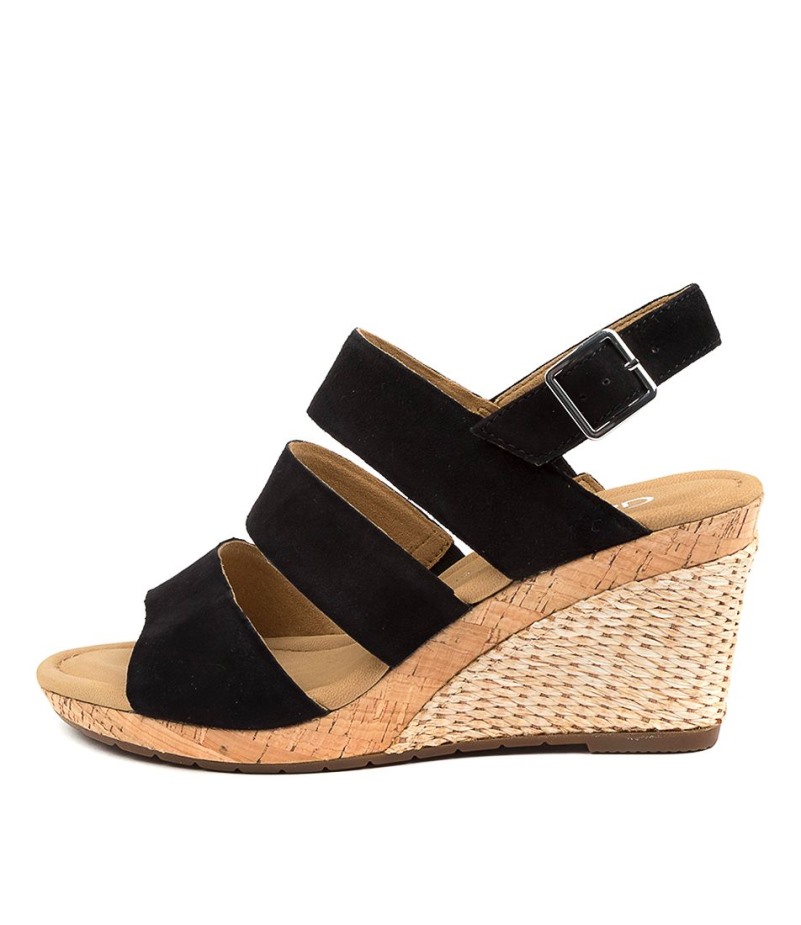 Gabor Poppy Zwart Suède