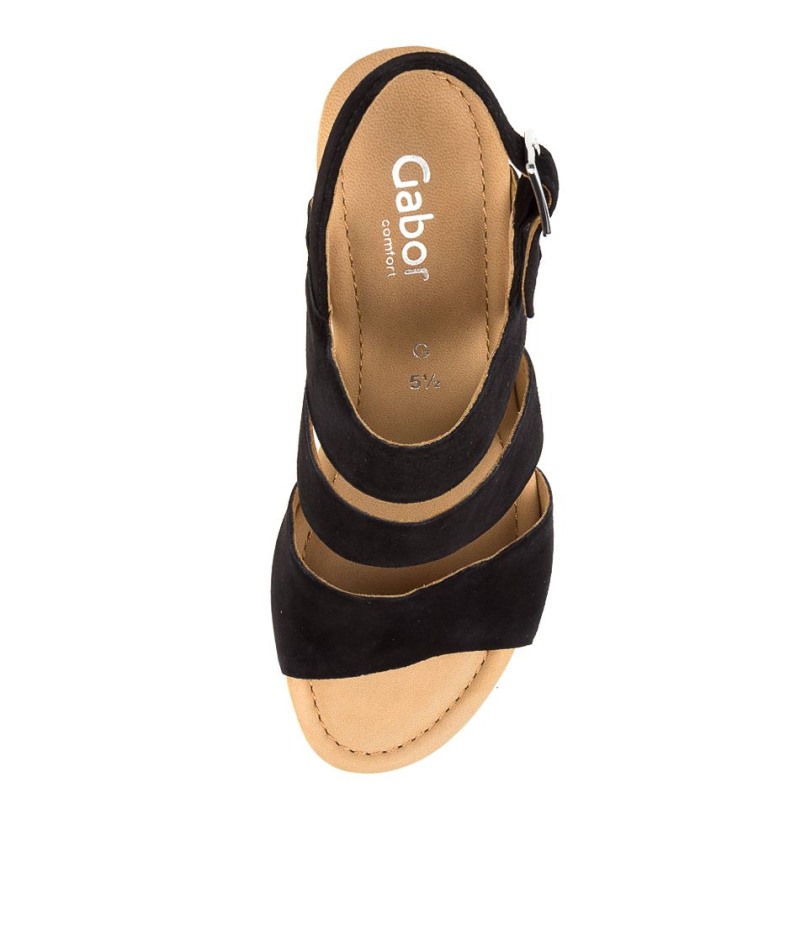 Gabor Poppy Zwart Suède