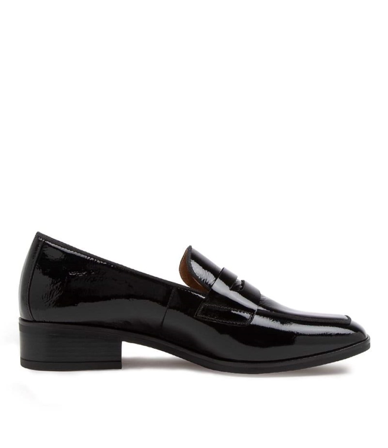 Gabor Rabke Zwarte Leren Loafers