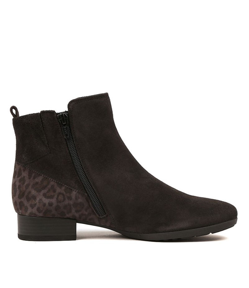 Gabor Reggae Donkergrijs Leer Multi