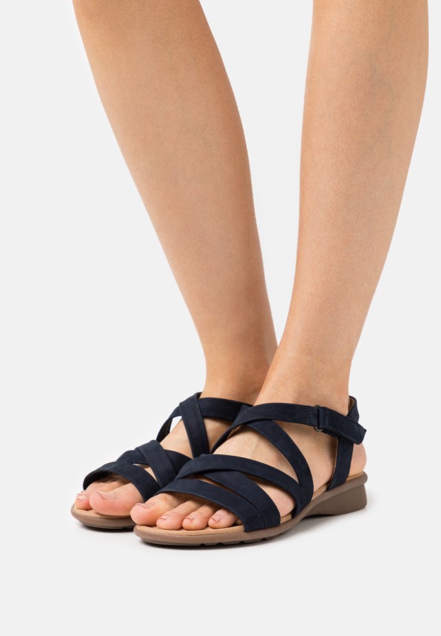 Gabor Sandalen Met Plateauzool Van Konijn/zijde/pinda