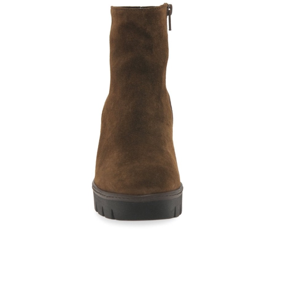 Gabor Whisky Suède Utopia Enkellaarzen Met Dikke Sleehak Voor Dames