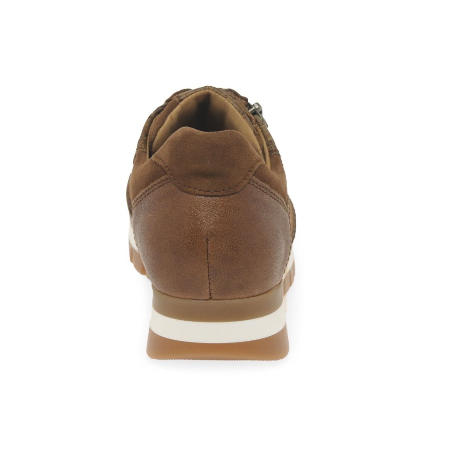 Gabor Willet Dames Sneakers Whisky/suede
