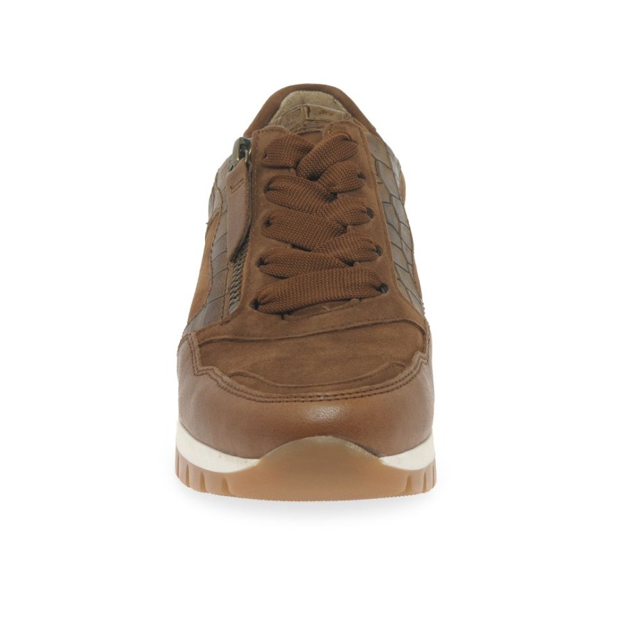 Gabor Willet Dames Sneakers Whisky/suede