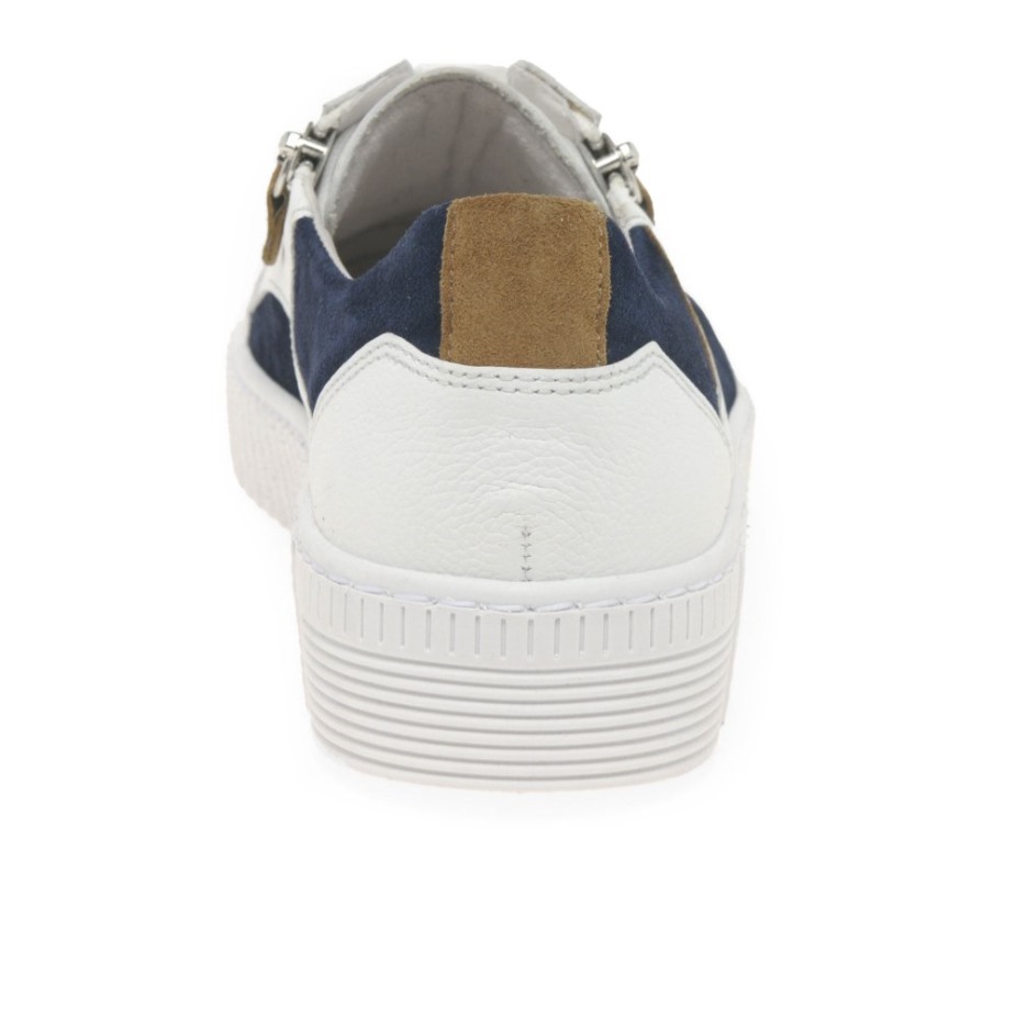 Gabor Wit/marine Wemo Dames Sneakers