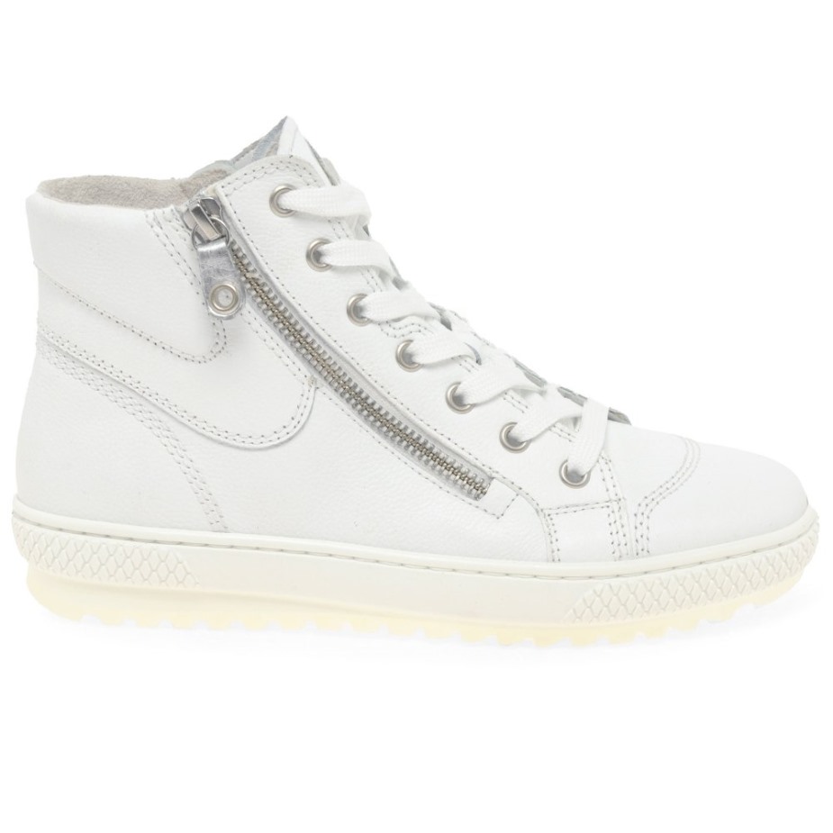 Gabor Witte Bulner Dames Casual Enkellaarsjes