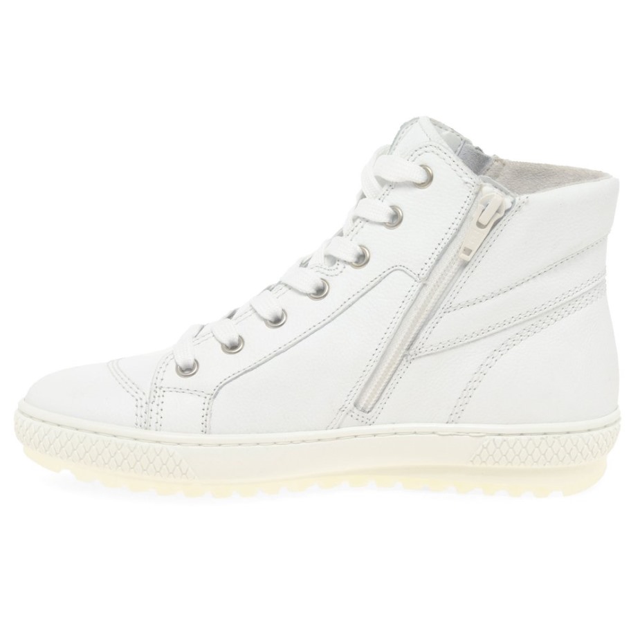 Gabor Witte Bulner Dames Casual Enkellaarsjes