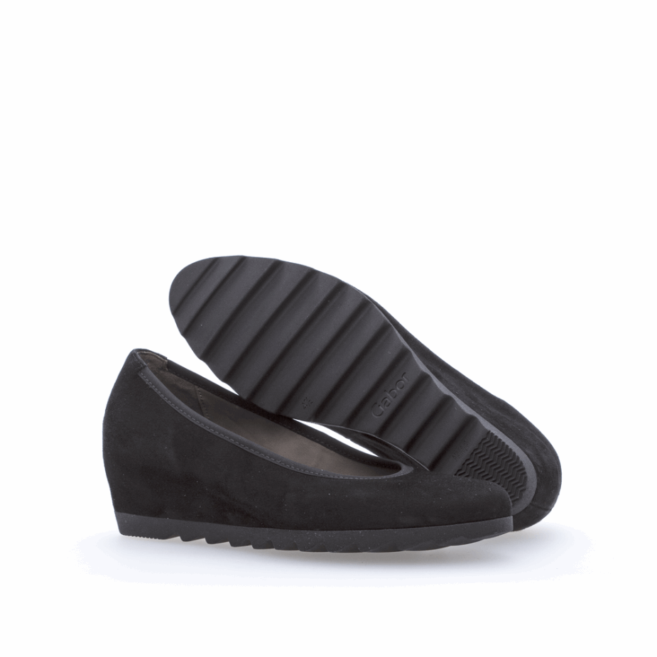 Gabor Zwarte Sacchetto Pumps Met Sleehak