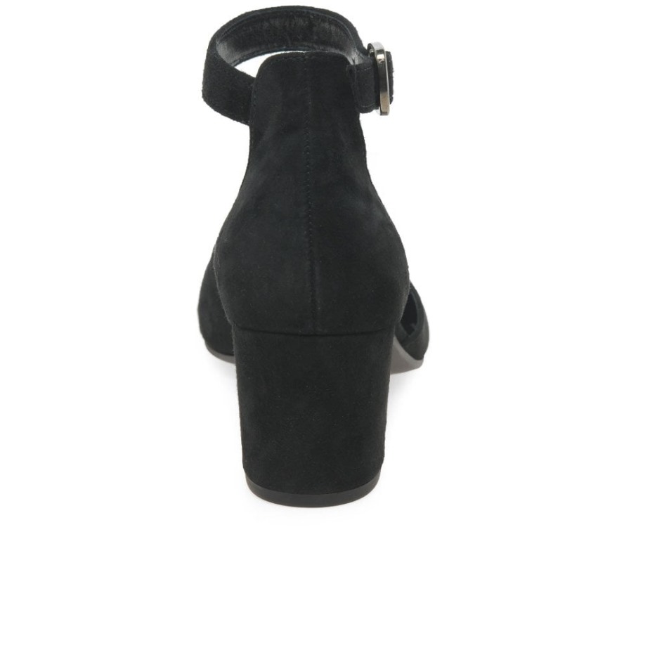 Gabor Zwarte Suède Gala Dames Open Pumps