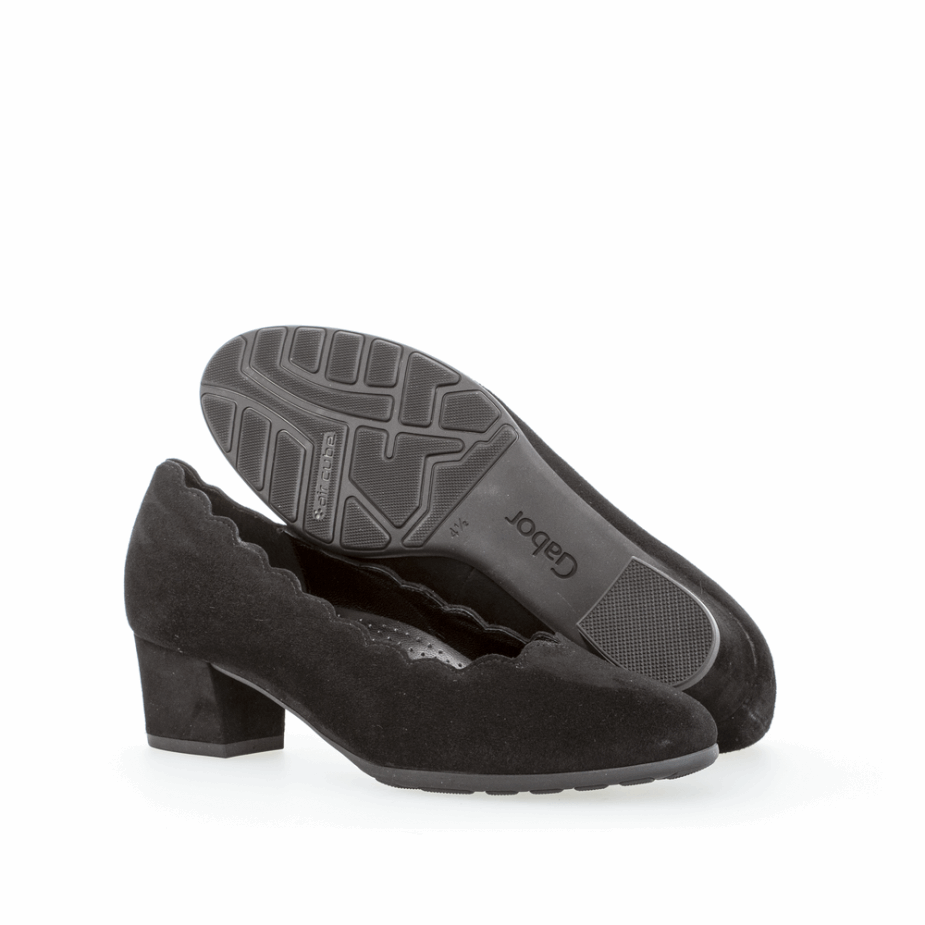 Geschulpte Vamp Pump Gabor Zwart