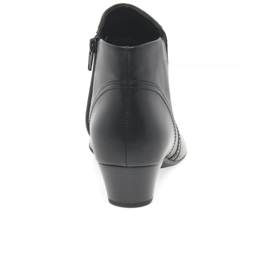 Heritage Dames Enkellaarzen Zwart Gabor