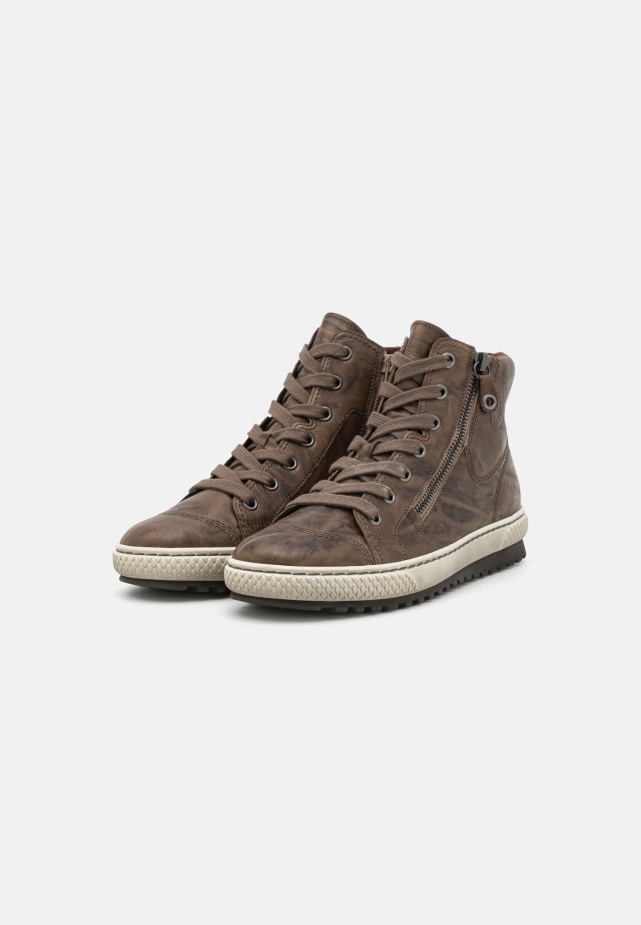 Hoge Sneakers Donkerbruin Gabor