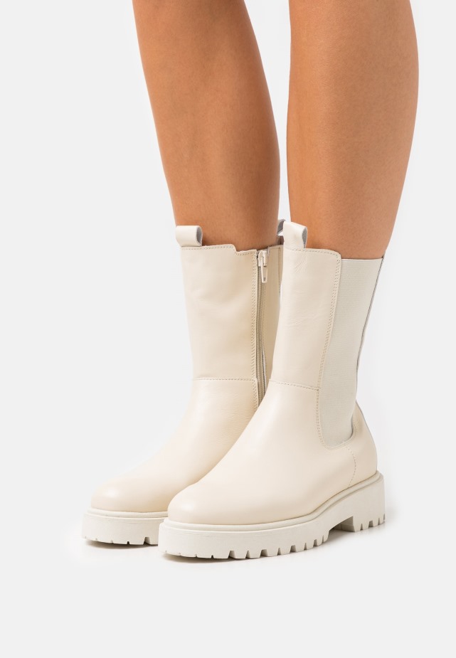 Karamel/grijze Plateaulaarzen Gabor