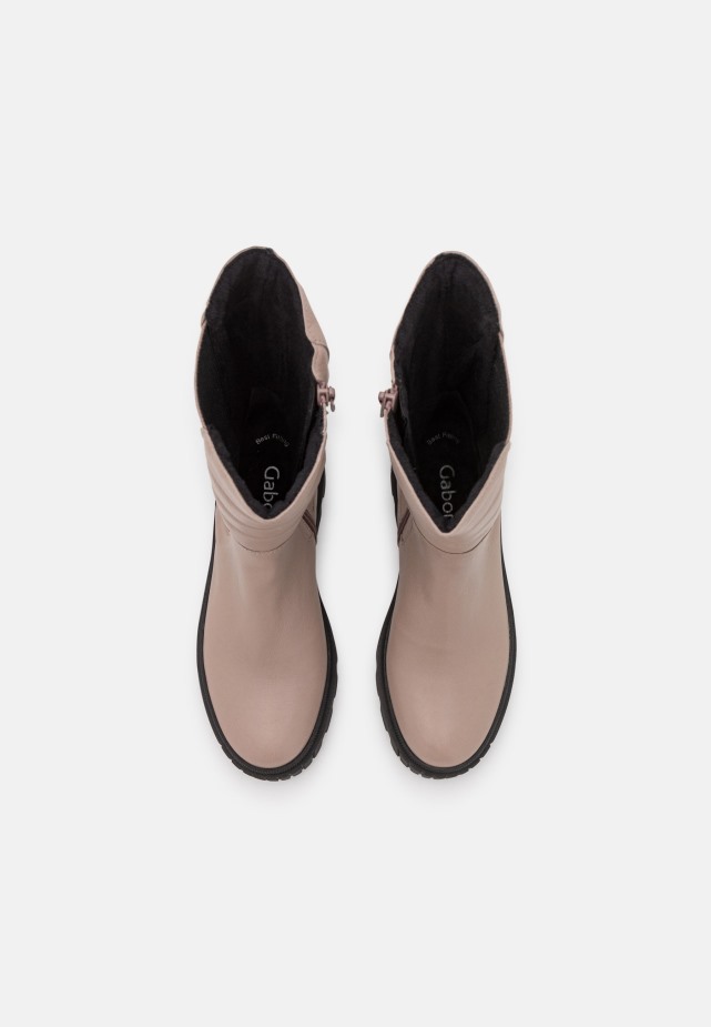 Karamel/grijze Plateaulaarzen Gabor