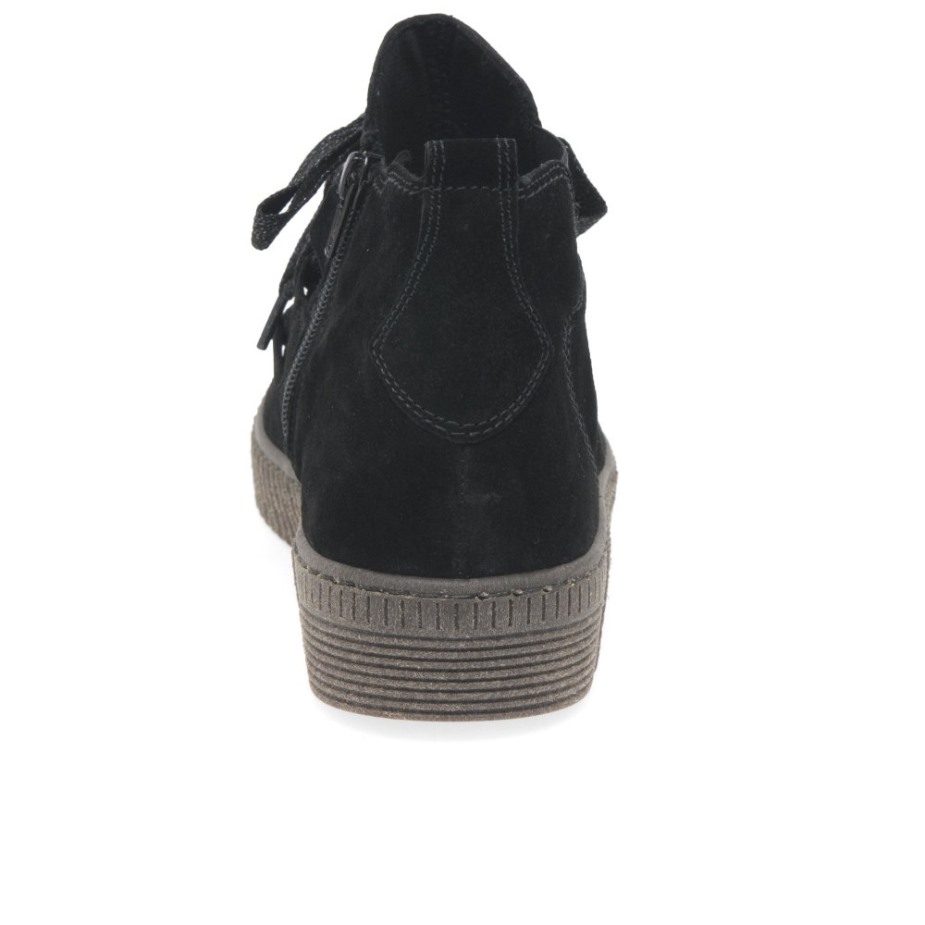 Lance Dames Enkellaarzen Gabor Zwart Suède