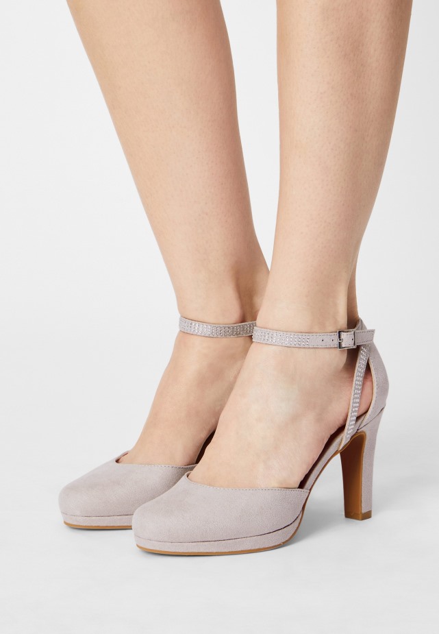 Leren Pumps - Hoge Hakken Zilver Gabor