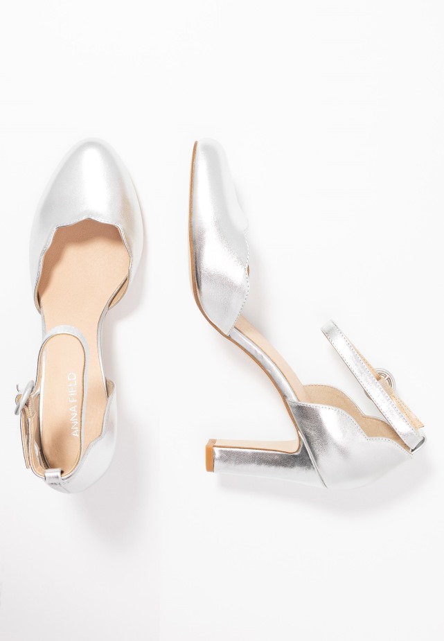 Leren Pumps - Hoge Hakken Zilver Gabor