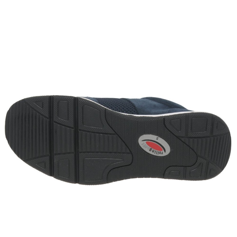 Marine Suède/mesh Aloe Damessneakers Gabor