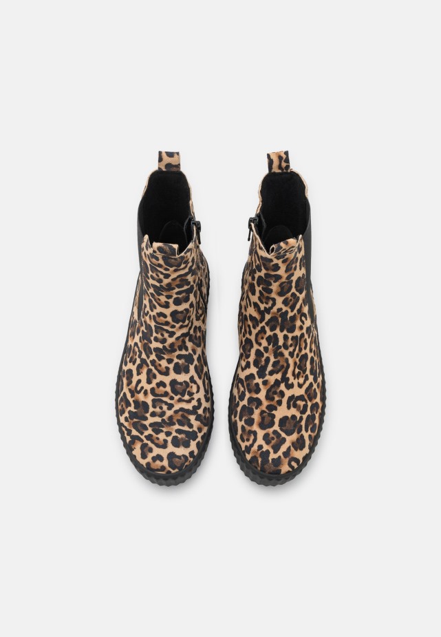 Naturel Gabor Enkellaarzen Met Plateauzool