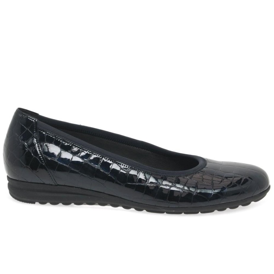 Ocean Croc Patent Gabor Splash Casual Ballerina\s Voor Dames