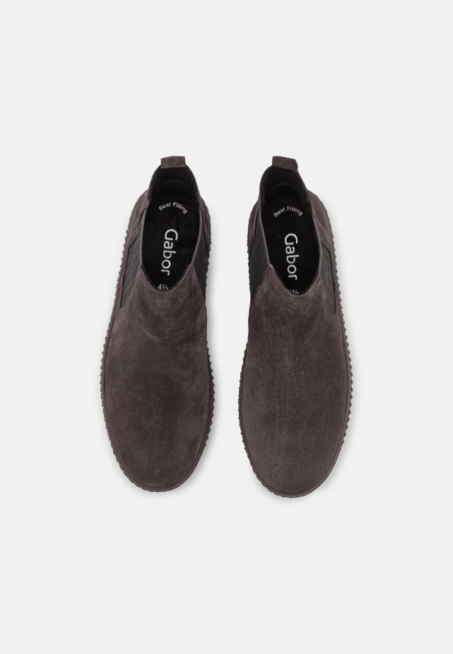 Pepper/grau Plateau Enkellaarzen Gabor