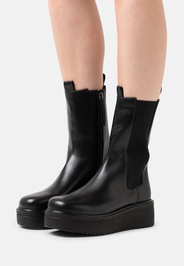 Plateau Laarzen Zwart/wit Gabor