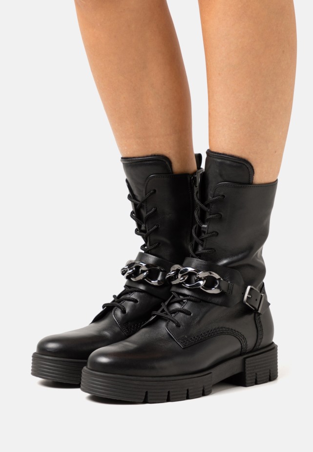 Plateau Laarzen Zwart/wit Gabor