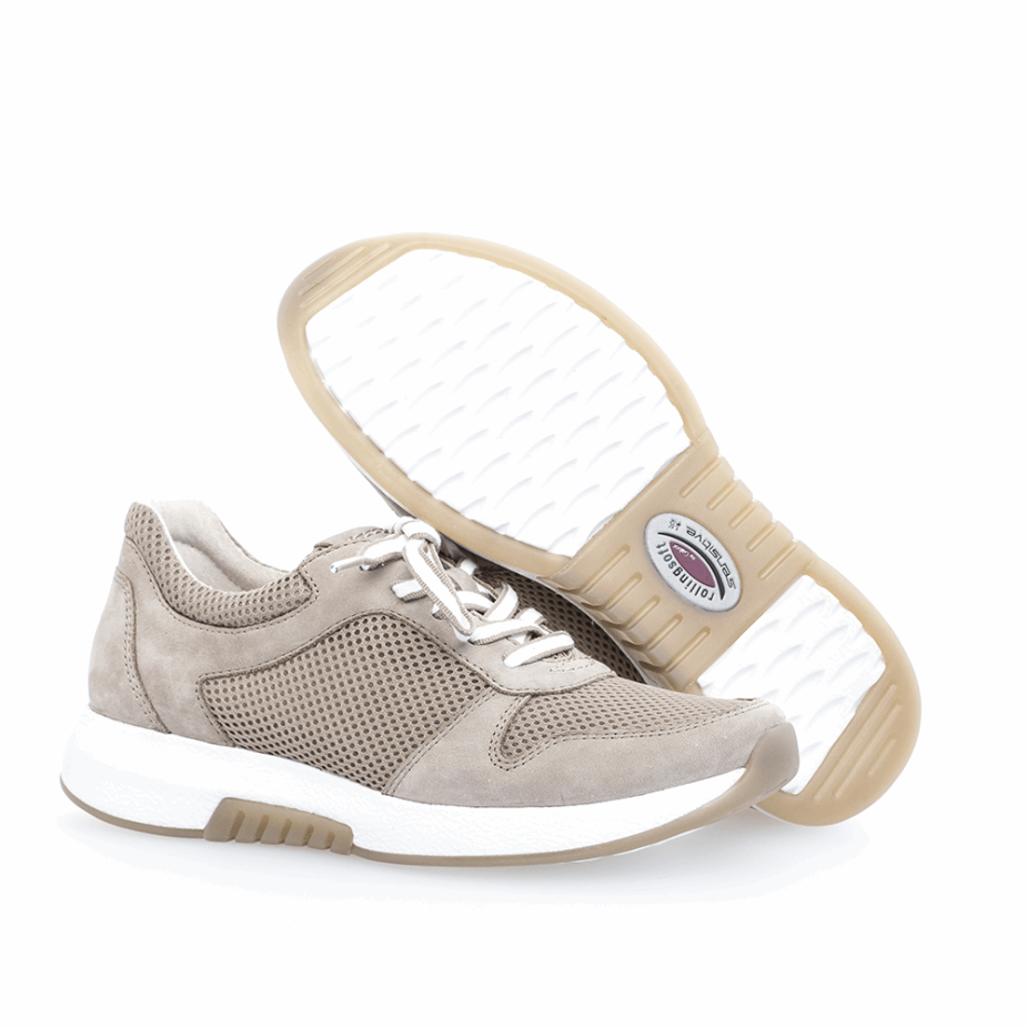 Rollende Zachte Sneaker Gabor Beige