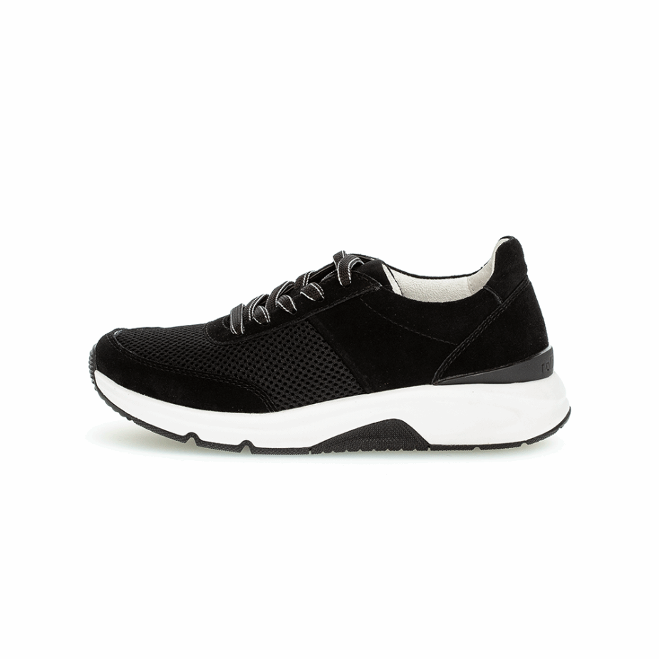 Rollende Zachte Sneaker Zwart Gabor