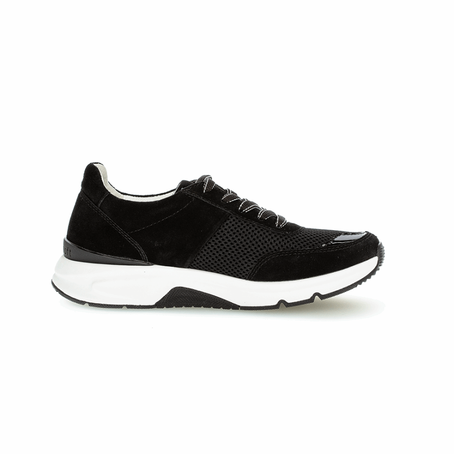 Rollende Zachte Sneaker Zwart Gabor