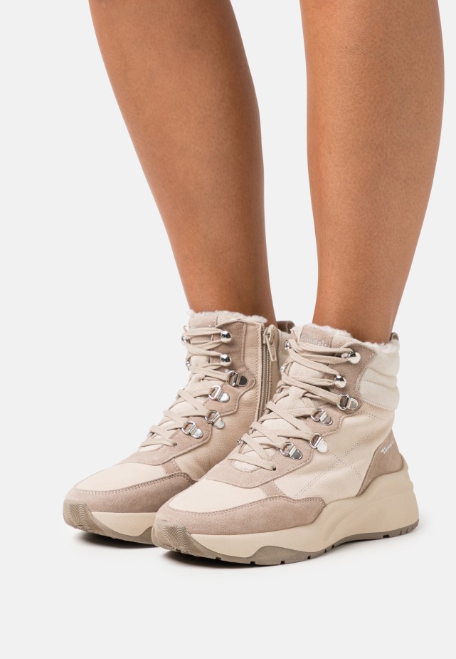 Salie/panna Hoge Sneakers Gabor