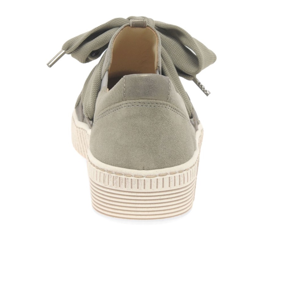 Salvia/brons Suède Gabor Wals Casual Damessneakers