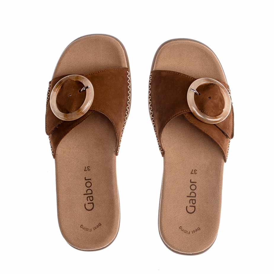 Slipon Sandaal Cognac Gabor