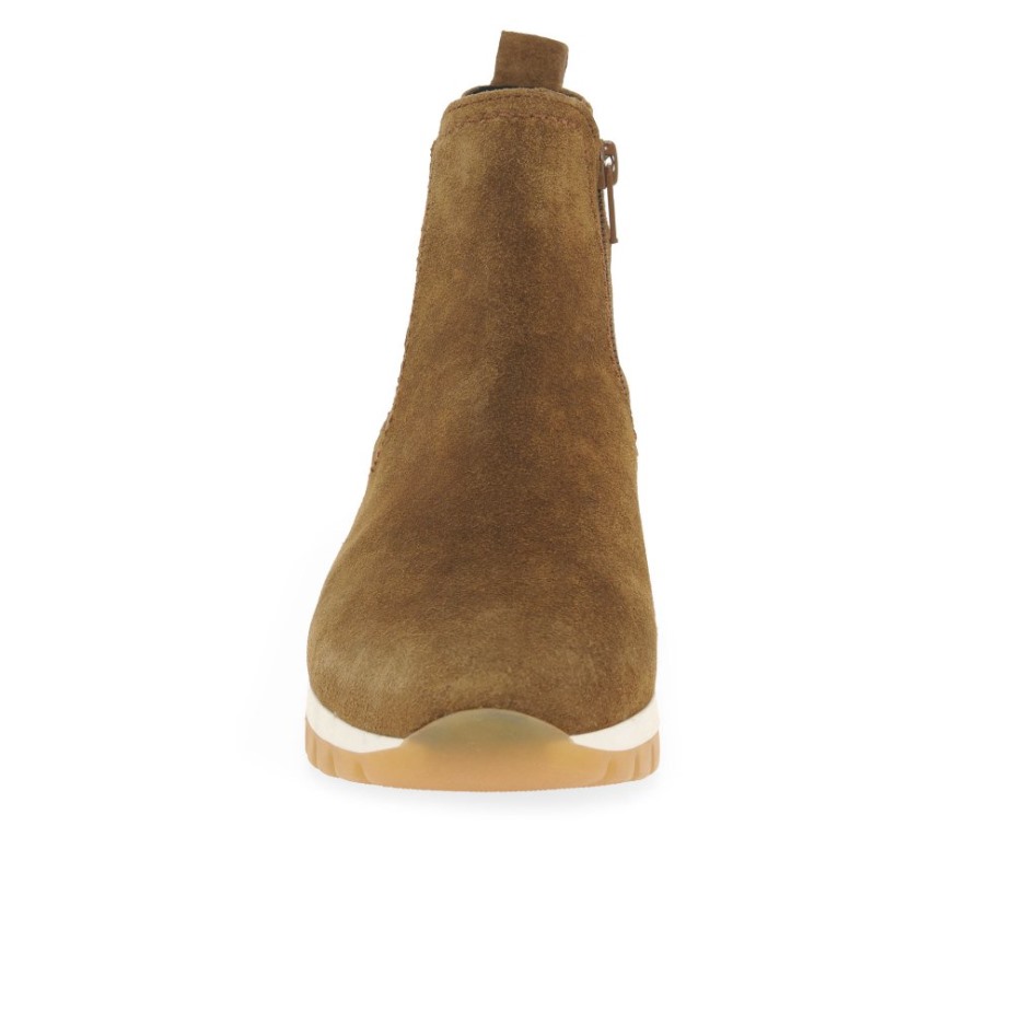 Teller Dames Enkellaarzen Gabor Cognac Suède