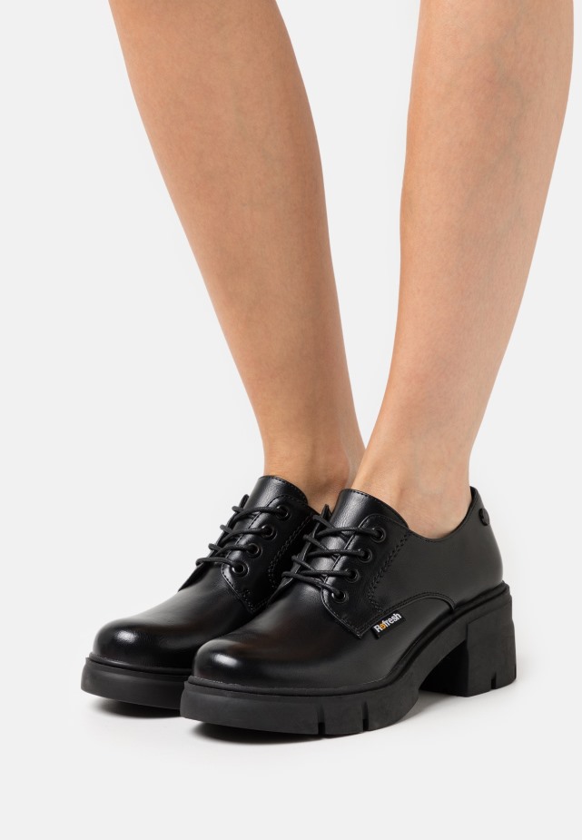 Vintage Zwarte Gabor Leona - Veterhakken