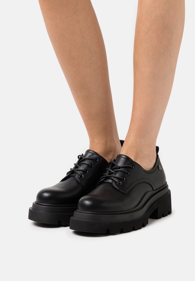 Vintage Zwarte Gabor Leona - Veterhakken