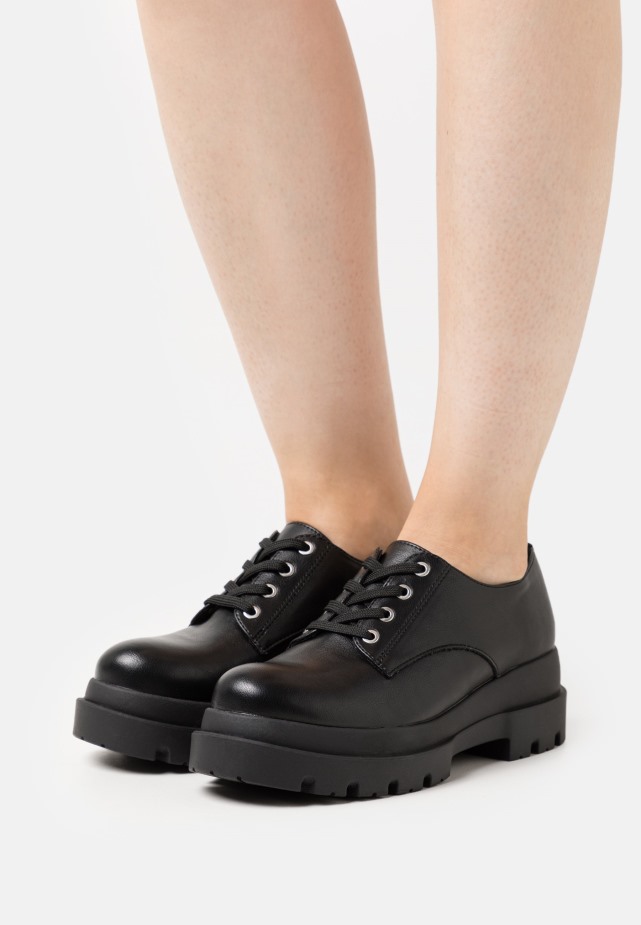 Vintage Zwarte Gabor Leona - Veterhakken