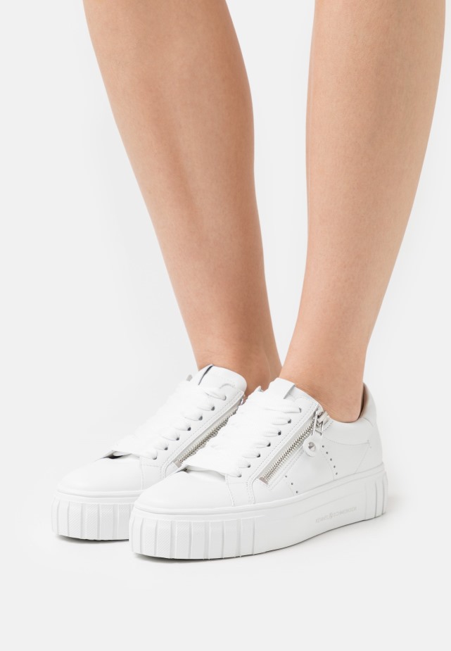 Weiss/silber Sneakers Van Gabor