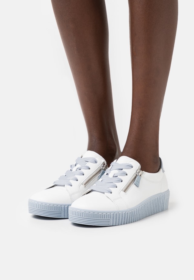 Weiss/silber Sneakers Van Gabor