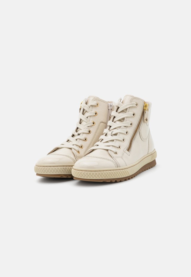 Witte Gabor Hoge Sneakers