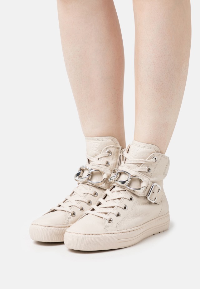 Witte Gabor Hoge Sneakers