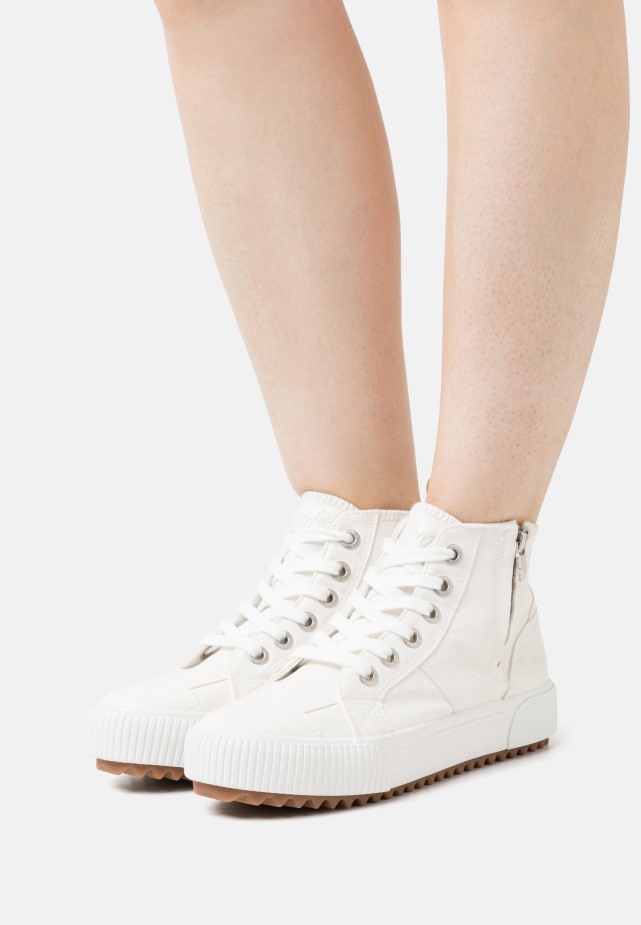 Witte Gabor Hoge Sneakers